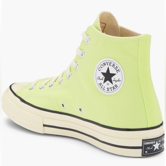 NEW| Converse Unisex Chuck Taylor All Star 70 High Top Sneaker In Citron - Picture 3 of 9